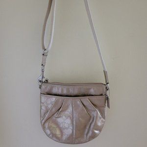 Coach Gold Crossbody Bag Authentic